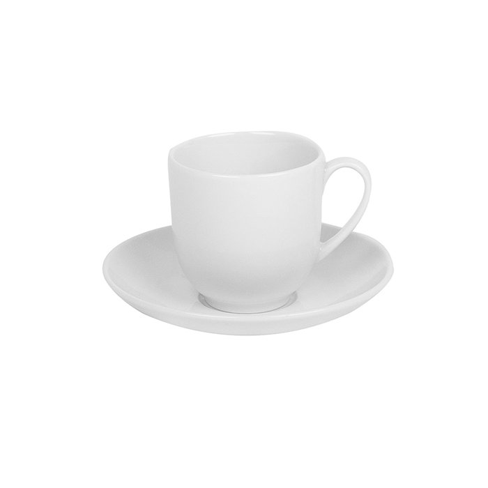 Avet Taza de Café con Plato Coupe Domestic 100 ml Porcelana (6 Unidades) Avet Taza de Café con Plato Coupe Domestic 100 ml Porcelana (6 Unidades)